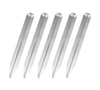 Vaguelly Espátulas de Punta Redondeada y de Acero Inoxidable para Muestreo y Mezcla de Pasta, Paquete de 5 Piezas Ergonómicas para Uso en