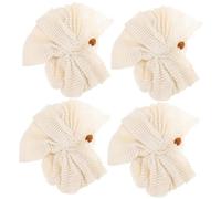 Vaguelly Esponjas De Baño Exfoliantes Depurador De Piel 4 Unidades Tamaño Medio Para Baño Familiar Esponjas Vegetales Naturales Para Ducha y Limpieza Corporal