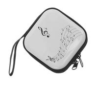 Vaguelly Estuche de Hojalata Cremallera para Porta Púas de Guitarra Acústica Compacto y Portátil Organizador Multiusos para Accesorios de Guitarra Colofonia y Púas Bolsa para Guardar