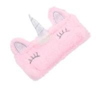 Vaguelly Estuche de Lápices Rosa de Felpa para Niñas Bolsa de Viaje Multifunción para Cosméticos y Monedas Organizador de Papelería con Cremallera Suave Duradero y Lavable