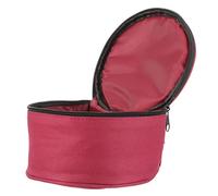 Vaguelly Estuche De Transporte Para Cuenco Tibetano De Cristal 16x9 Cm, Bolsa De Almacenamiento Resistente De Tela Cremallera, Protección Ligera Para Cuencos Cantores Viaje