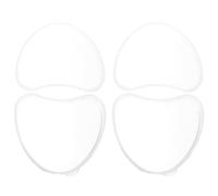 Vaguelly Estuche para Prótesis Portátil Transparente Forma de Corazón 2 Unidades Caja Práctica para Dentaduras Postizas y Accesorio de Almacenamiento para Uso Doméstico y Viajes