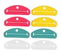 Vaguelly Exprimidor Manual de Plástico de Tubos de Pasta de Dientes 8 Piezas Portátil Amplia Aplicación para Baño y Viajes