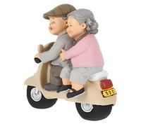 Vaguelly Figura Decorativa de Pareja de Ancianos Resina Estatua Romántica Adorno de Amor para Decoración de Hogar de Aniversario Cumpleaños o Bodas