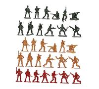 Vaguelly Figuras de Soldados Material Plástico Resistente 120 para Niños de Plástico Varios Estilos Accesorios Juguetes Militares para Juegos de Simulación y Animaciones Stop-Motion