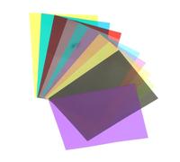 Vaguelly Filtros De Gel De Iluminación PVC Transparente 0,3 Mm 210x297 Mm 10 Piezas Colores Surtidos para Fotografía y Corrección Visual