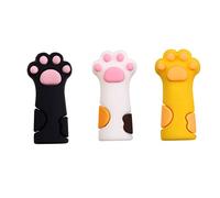 Vaguelly Funda De Silicona Para Pinzas De Cutículas 6 Piezas Diseño Huella De Gato Tamaño Protección Anticaídas Para Manicura y Pedicura Uso Profesional Colores