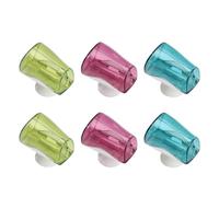 Vaguelly Funda para Cepillo de Dientes Ventosa Diseño Plástico Protege de Polvo y Contaminación Adecuado para Hogar y Cocina Pack de 6 Unidades Color Aleatorio