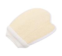 Vaguelly Guante Exfoliante De Lufa Doble Cara Beige 1 Unidad Para Baño Limpieza Corporal Profunda Accesorios De Baño y Depuración De Espalda