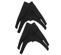 Vaguelly Guantes de Dibujo para Tableta Gráfica 4 Unidades, Guante de Dos Dedos para Diestros y Zurdos, Triple Capa Antimanchas, Transpirable y Antitranspirante, Tamaño M, Adecuado