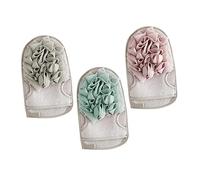 Vaguelly Guantes Exfoliantes de Ducha 3 Pcs Guante de Baño Doble Cara Accesorios de Exfoliación para Cuerpo para Limpieza Espalda Rugosa para Suave y