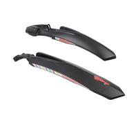 Vaguelly Guardabarros Protector para Bicicleta de Montaña Liberación Rápida | Plástico Negro, Protección contra Salpicaduras, para Senderos Embarrados y Rutas de Gravel, Uso Exterior