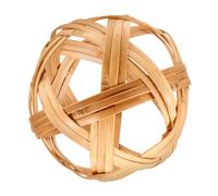 Vaguelly Hortensia De Bambú Forma De Bola De Ratán Exquisita Pelota Tejida De Estilo Pastoral Pelota De Bambú Rústica para Decoración De Mesa Único Hogar