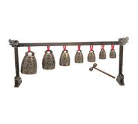 Vaguelly Instrumento de Campana China Vintage de Aleación de Zinc, Campana Antigua Sola Capa para Mejorar el Ritmo Concentración en Decoración del Hogar o Oficina