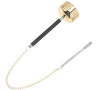Vaguelly Instrumento de Percusión Budista de Latón Macizo, Campana Manual Ajustable Grande para Ceremonias y Oraciones en Templos, Utensilio Ritual para Meditación y Suministro Budista