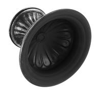 Vaguelly jarrón de la Vendimia maceteros Antiguos Floral Poseedor decoración Vintage Estriado florero de Escritorio florero seco Cubo de Flores Artificiales florero de Boda Planchar Negro