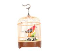 Vaguelly Jaula De Pájaros Interactiva Inducción De Voz Juguete Educativo para Simulación Realista De Llamados De Aves Material Resistente para Interiores y Exteriores