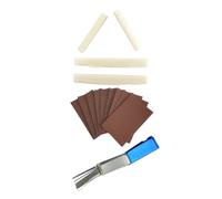 Vaguelly Juego Completo De Accesorios Para Guitarra 14 Piezas Herramientas Tuercas De Guitarra Lima Pulido Para Reparación De Guitarra
