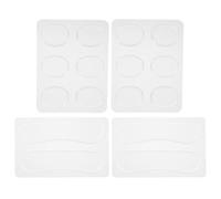 Vaguelly Juego de 16 Almohadillas de Silicona Autoadhesivas para Batería y Cow Bell Control de Vibración y Función de Silencio, Incluye Formas Circulares Tira