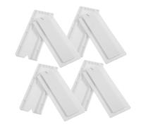 Vaguelly Juego de 4 Soportes Adhesivos para Regletas Fijador de Enchufes Sin Taladro Organizador de Cables para Pared Compatible con Azulejos Madera y Mármol Diseño Resistente Marcas