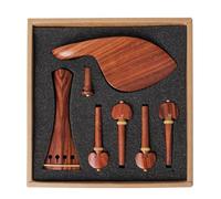 Vaguelly Juego de Repuestos para Violín 4/4 Barbada Cómoda y Confiables, Incluye Cordal y Botón Final para Músicos y Entusiastas del Violín