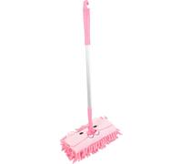 Vaguelly Juguete Educativo Trapeador Rosa para Pequeños Material de Plástico y Tela, Herramienta de Limpieza para Desarrollar Habilidades y Comunicación Hogar