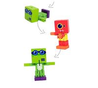 Vaguelly Juguetes De Robot De Madera Robot para Juguetes para Robot De Juego Juguete Robot Educativo Juguete Robot De Bloques De Madera Juguete Robot Rompecabezas Juguete Bambú Rojo