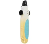 Vaguelly Kazoo Portátil para Principiantes, Instrumento Musical Manual de Plástico con Doble Orificio, Color Amarillo Degradado, Fácil de Tocar para Fiestas y Músicos Adultos