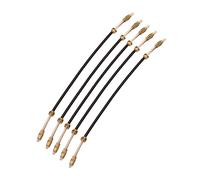 Vaguelly Kit de 5 Piezas de Cordal de Violín de Nailon y Latón para Violín 4/4-3/4 y Viola Pequeña, Accesorios Esenciales para Instrumentos Musicales