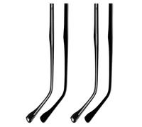 Vaguelly Kit de Reemplazo de 2 Pares de Patas Metálicas Negras para Gafas con Diseño Estilizado y Ajuste Cómodo para Reparación Fácil de Monturas Rotas