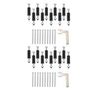 Vaguelly Kit de Reparación de Casetes Tornillos de Acero Negro, Dispositivo Profesional para Fijar la Prótesis y Evitar Movimientos en Cajas Eléctricas Tipo 86