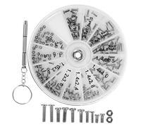 Vaguelly Kit de Reparación de Gafas de Sol y Relojes 120 Piezas Tornillos y Destornillador Compacto para Mantenimiento Básico Hogar y Viaje Accesorios Precisión para Usuarios de Gafas