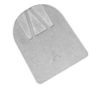 Vaguelly Kit de Soporte de Espejo Retrovisor de Coche en Aluminio Plata, Resistente a Golpes y Desgaste Diario, Adecuado para Interior del Vehículo y Mejora la Seguridad