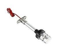 Vaguelly Lámpara LED de Navegación Marina 360° para Barco 8 Pulgadas, Luz de Anclaje y Fondeo Ip66, Base Acero Inoxidable y Poste Aluminio, Voltaje 12-24v, Adecuado para Yates