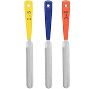 Vaguelly Limas para Cejuelas 3 Piezas, Herramienta Compacta para Ranurar Tuercas de Guitarra Eléctrica y Ukelele, Acero Resistente para Reparación y Mantenimiento de Instrumentos de Cuerda