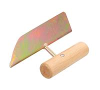 Vaguelly Llana de Esquina con Mango de Madera Herramienta para Enlucido y Alisado de Paredes Espátula para Masilla y para Pintura y Reparación de Albañilería