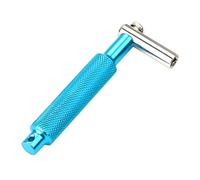 Vaguelly Llave de Afinación para Batería de Metal Azul Diseño Moleteado, Herramienta para Teclas de Batería, Accesorio Portátil para Percusión y Ajuste de Tambores