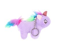 Vaguelly Llavero de Unicornio de Felpa Púrpura Tacto Suave, Accesorio Decorativo Único para Niñas en Uso Diario y Recuerdos de Fiesta