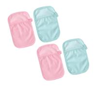 Vaguelly Manoplas De Baño De Poliéster Guante De Baño Para Toalla De Algodón Exfoliante Para Bebé Anillo Para El Pulgar Fácil De Usar