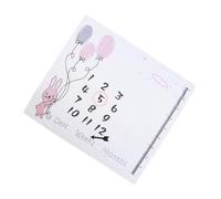 Vaguelly Manta para Fotos de Recién Nacidos Conmemorativa para Baby Shower, Manta Agradable y Cálida de Fibra Química para Bebés Recién Nacidos
