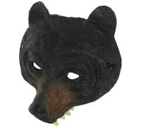 Vaguelly Máscara de Oso Negro para Carnaval y Cosplay, Ligera y Transpirable, Banda Elástica Ajustable, Máscara de Disfraz para Adultos, Adecuado para Fiestas de Disfraces y Halloween