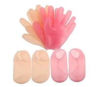 Vaguelly Mascarillas Exfoliantes para Pies Secos y Agrietados Calcetines de Silicona Hidratantes para Pies para Cuidado y Manos Nocturno Exfoliante