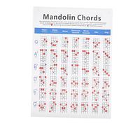 Vaguelly Matriz De Acordes De Mandolina Para Principiantes Guía De Entrenamiento Musical Resistente y Duradero Para Estudiantes y Profesores