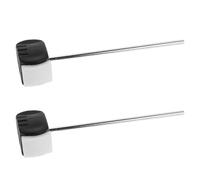 Vaguelly Maza para Pedal de Bombo 2 Piezas Cabezal de Acero Inoxidable Doble Cara Accesorios de Percusión para Batería Uso Profesional Duradero y Resistente