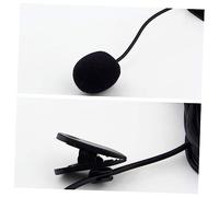 Vaguelly Micrófono de Solapa Lavalier Clip para Pc y Ordenador, Diseño Compacto, Adecuado para Videoconferencias, Clases en Línea y Grabación de Notas