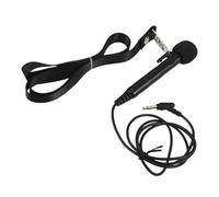 Vaguelly Micrófono Miniatura de Mano con Cable y Interruptor Amplificador de Voz Omnidireccional Ligero con Cordón para Profesores Guías y Presentaciones Aula y Exteriores