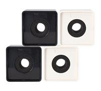 Vaguelly Micrófono Portátil 4 Uds. Micrófono Estación Cuadrada Entrevista Micrófono Logo Estación Logo Abs Inyección Micrófono Estaciones Caja Para Ktv Estación