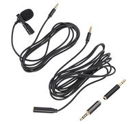 Vaguelly Micrófono Universal para Grabación Transformador Universal y Extensión De 2m Adecuado para Entrevistas y Videos.