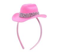 Vaguelly Mini Top Hat Headband para Mujeres Fascinador Brillante Accesorio Temático para Fiesta de Té Carnaval y Evento Diadema Ligera y Flexible para Disfraces