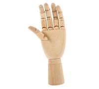 Vaguelly Modelo de Mano Articulada de Madera Beige para Bocetos y Decoración del Hogar, Maniquí Flexible para Artistas y Maestros